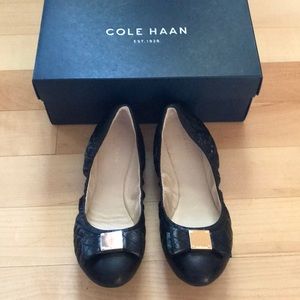 NWT Cole Haan Quilted Bow Flats